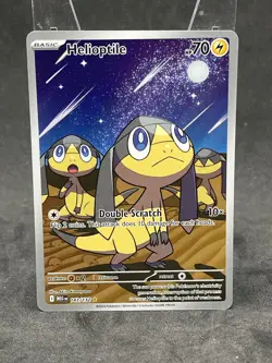 Helioptile Full Art 143/132 Mega Evolution Pokemon Card Illustration Rare - Image 1