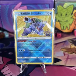 Radiant Blastoise 018/078 Pokemon GO Holo - Image 1