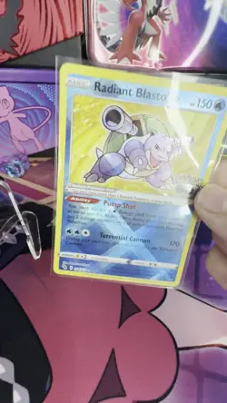 Radiant Blastoise 018/078 Pokemon GO Holo - Image 2