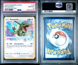 Pokemon - Rayquaza Vivid Voltage Amazing Rare 138/185 PSA 10 Gem Mint - Image 3