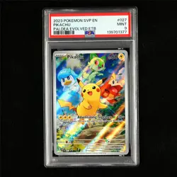 PSA 9 MINT 2023 Pokemon ENG Pikachu G SVPen #027 Promo(3) - Image 2