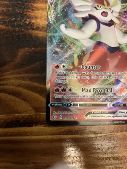 Pokemon TCG Cinderace VMAX 019/072 Full Art Holo Rare Shining Fates NM - Image 2