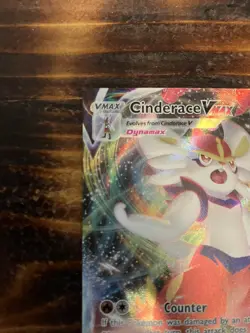Pokemon TCG Cinderace VMAX 019/072 Full Art Holo Rare Shining Fates NM - Image 3