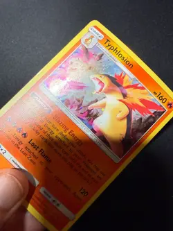 Pokemon Card TYPHLOSION COSMOS HOLO 42 Lost Thunder Australia Exclusive LP - Image 4