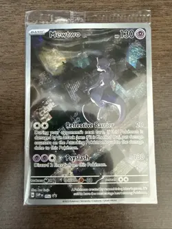 Pokemon Mewtwo 052 SV Black Star Promo Holo Card 130 HP Psyslash 2023 SEALED - Image 1