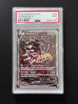 PSA 9 Giratina V 186/196 Pokemon TCG Lost Origin - Image 1