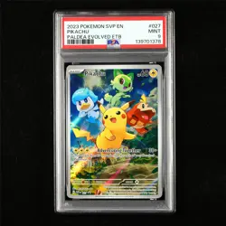 PSA 9 MINT 2023 Pokemon ENG Pikachu G SVPen #027 Promo(2) - Image 1