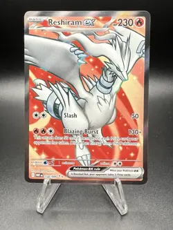 Pokemon TCG Reshiram EX 158/086 Full Art Ultra Rare Holo White Flare - Image 1