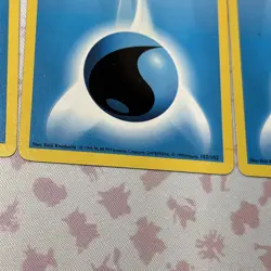 Lot of 6 Pokemon TCG Base Set Shadowless Water Energy #102 LP or better - Image 5