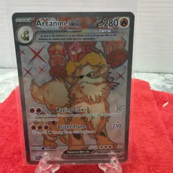 Pokemon Arcanine ex Ultra Rare Full Art Holo Card 224/198 SV01 Scarlet & Violet - Image 1
