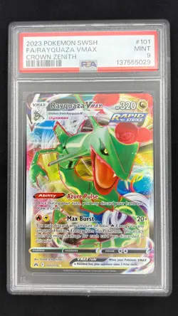 Rayquaza VMAX 101/159 - Crown Zenith - Graded PSA 9 MINT Pokemon Card - Image 1