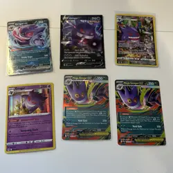 Pokemon Gengar Lost Origin TG06 + 5 lot Gengar Foil Cards Lot EX, V, Mega EX - Image 1