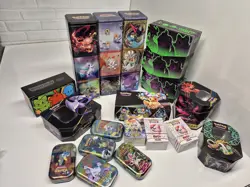 2023 2024 Pokemon Empty Collector Tin Box Large Lot - Image 1