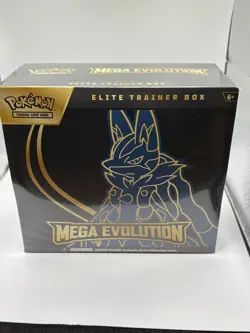 Pokemon TCG Pokemon Mega Evolution Lucario ETB Elite Trainer Box Sealed - Image 1