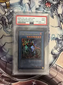 Yu-Gi-Oh! The Masked Beast LON-001 1st Edition PSA 9 - Image 1
