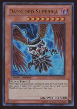 Yu-Gi-Oh! Darklord Superbia #LC02-EN005 Limited Ultra Rare - Image 1