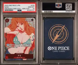 One Piece CCG Nami OP01-016 R PSA 10 Japanese Premium Card Coll. Girls Edition - Image 3