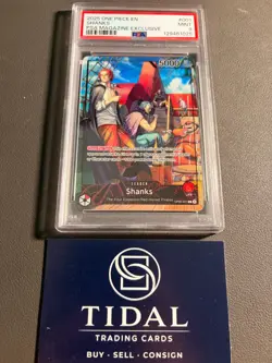 PSA 9 2025 ONE PIECE PROMOS #001 SHANKS PSA MAGAZINE EXCLUSIVE - Image 1