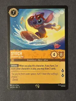 Disney Lorcana Stitch - Carefree Surfer 24/204 Fabled Legendary Regular - Image 1
