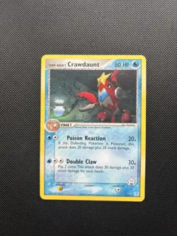 Pokemon Card EX Team Magma vs Team Aqua Team Aqua's Crawdaunt 14/95 Rare - Image 1