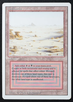 Badlands Magic Card Dual Land Revised MTG Reserved List - Image 3