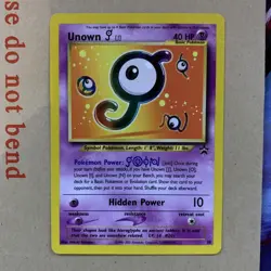 Black Star Promo Unown [J] 38 WOTC Pokemon Card - MP - Image 1
