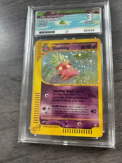 Pokemon Card Slowking H22/H32 Aquapolis Set Holo Rare Played - Image 1