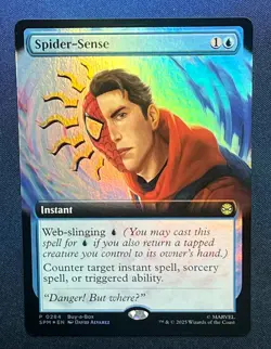 MTG Spider-Sense 284 Extended Art FOIL Promo Spider-Man Magic the Gathering TCG - Image 1