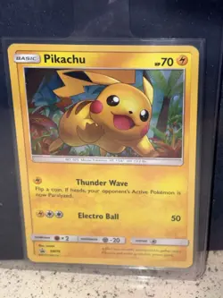 Pikachu SM76 Promo Holo Basic 70 HP Electro Ball 50 Pokemon TCG Card 2017 - Image 1