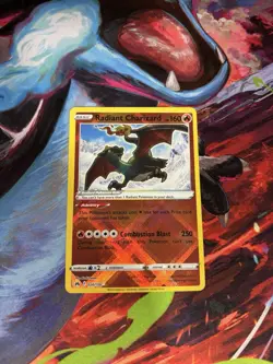 Pokemon TCG Radiant Charizard Crown Zenith Holo Card 020/159 NM/M Condition - Image 1