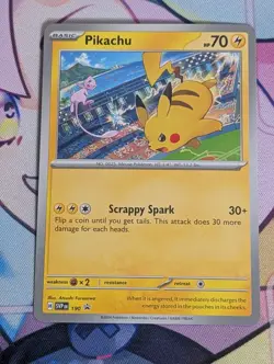 Pikachu - SVP 190 - NO STAMP Asia Exclusive S&V Black Star Promo - Pokemon Card - Image 1