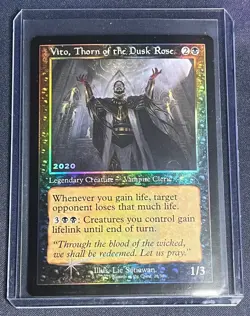 MTG Vito, Thorn of the Dusk Rose #28 WPN FOIL Promo Magic the Gathering Card - Image 1