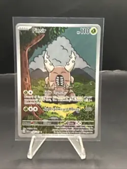 Pokemon TCG Pinsir Twilight Masquerade Holo Card Illustration, 168/167 - Image 1