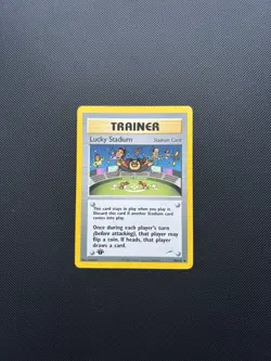 Pokemon Card Neo Destiny 1st Edition Lucky Stadium 100/105 WOTC - Image 3