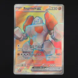 Pokemon TCG Card Regirock ex 214/182 Destined Rivals Ultra Rare Full Art - NM - Image 1