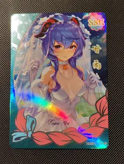 SSR-49 Ganyu Genshin Impact Goddess Story TCG Holo Anime Beauties Card - Image 1