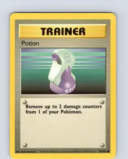 Pokemon TCG Potion Base Set 94/102 Unlimited Common Card WOTC Played LP - Image 1