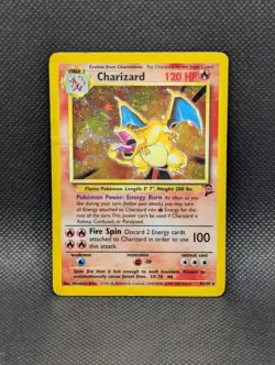 Charizard 4/130 Holo Rare Card Pokemon TCG Base Set 2 - Image 1