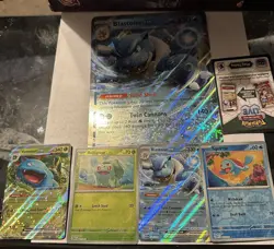 Blooming Waters Pokemon 151 Promo Blastoise Venusaur Squirtle Bulbasaur w/ JUMBO - Image 2