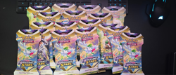 Lot of 17 Pokemon TCG: Sword & Shield-Brilliant Stars Sleeved Booster Pack 820650809972 - Image 1