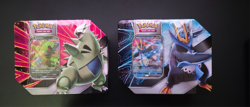 Pokemon TCG Tyranitar V + Empoleon V Strikers Tins 2021 - 10 Packs - 2 tins - Image 1