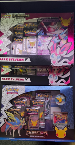 Pokemon Celebrations 2 - Dark Sylveon V Collection Box 1- Zacian. Free Shipping - Image 1