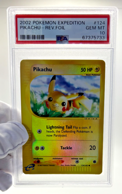 Pokemon Cards - PSA 10 Pikachu 124/165 - Expedition Base Set Rev Holo - GEM MT - Image 3
