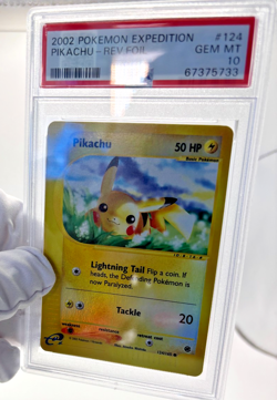 Pokemon Cards - PSA 10 Pikachu 124/165 - Expedition Base Set Rev Holo - GEM MT - Image 5