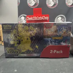 Pokemon TCG Surging Sparks ETB & Booster Bundle Costco 2-pack | Factory Sealed - Image 1