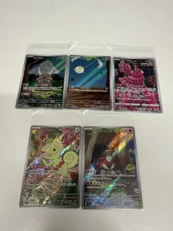 Pokemon Japanese Full Art Bundle X5 In Near Mint Condition - Image 1