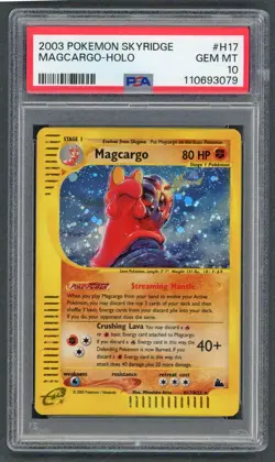 Pokemon Cards - PSA 10 Magcargo H17/H32 - Skyridge Holo - GEM MT PSA10 - Image 1
