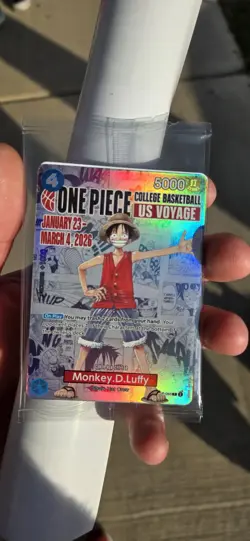 Monkey.D.Luffy (055) (College Basketball US Voyage) P-055 One Piece Promotion - Image 1