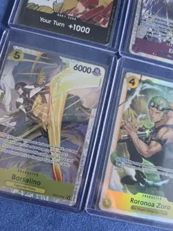 Bandai One Piece Card Game OP15 EB04 Enel Roronoa Zoro & Borsalino Card Lot - Image 5