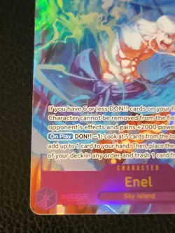 One Piece Enel OP15-118 SEC Parallel Alt Art Adventure on Kami's Island NM ENG - Image 5
